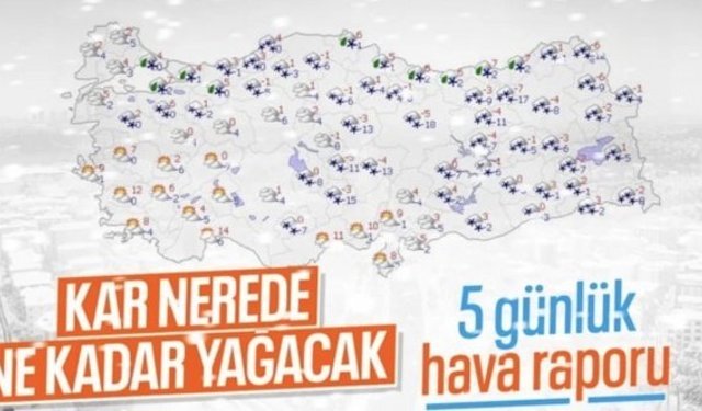 Türkiye dondurucu soğukların etkisinden çıkmıyor: Yağışlar devam edecek