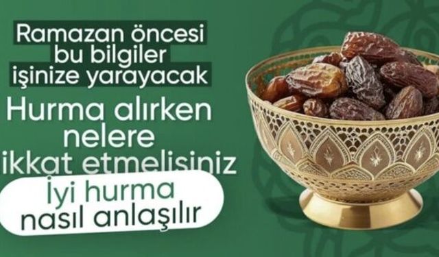 Hurma fiyatı 1.000 liraya dayandı! Kaliteli hurmayı anlamanın yolları