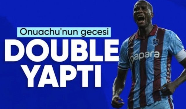 Samsun'da Onuachu'nun gecesi: Duble yaptı