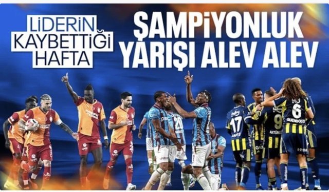 Süper Lig'de şampiyonluk yarışında son durum