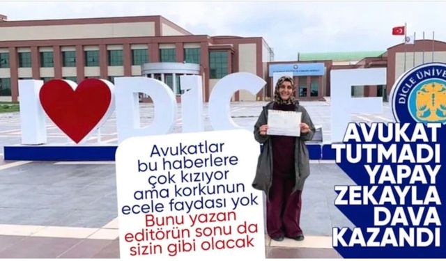 Diyarbakır'da avukat tutamadığı davayı yapay zeka sayesinde kazandı