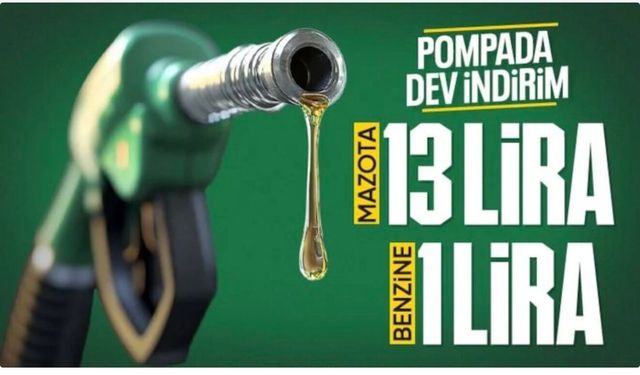 Motorin ve benzine dev indirim