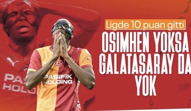Galatasaray'ın Victor Osimhen'in yokluğunda yaşadığı puan kayıpları dikkat çekti