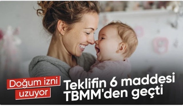 Doğum iznine yönelik düzenlemeleri içeren kanun teklifi TBMM'de