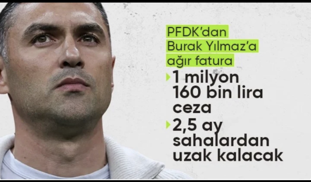 PFDK'dan Burak Yılmaz kararı