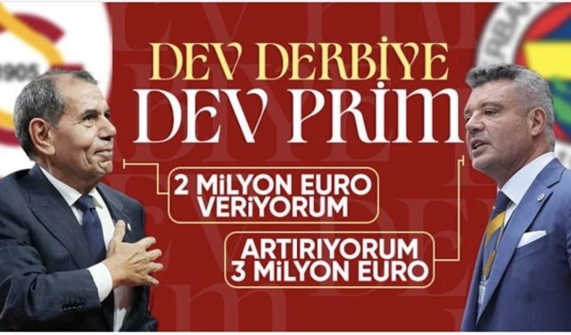 Dev derbi öncesi Fenerbahçe ve Galatasaray galibiyet primlerini belirledi