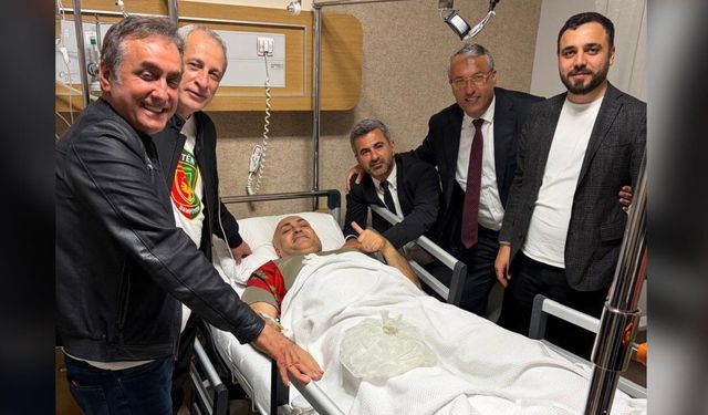 Kutlamada platformdan düşen Kaya’ya Amedspor yönetiminden ziyaret