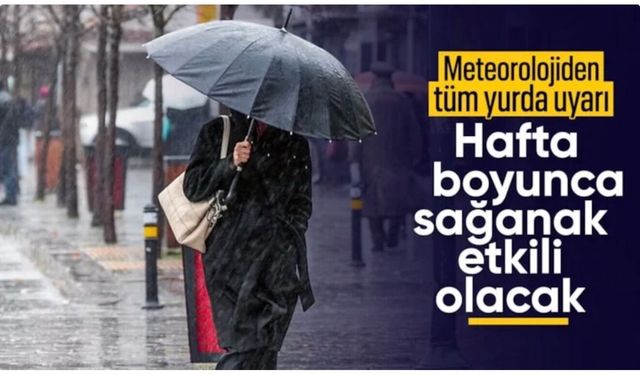Kuvvetli sağanak ve fırtına uyarısı: Yağışlar günlerce sürecek