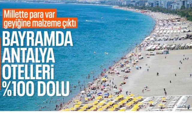 Bayramda Antalya otellerinde yüzde 100 doluluk