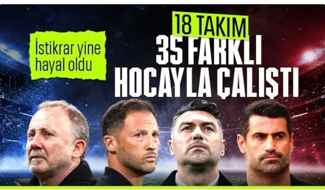 Süper Lig'de teknik direktör kıyımı devam etti: Tam 35 farklı hoca...