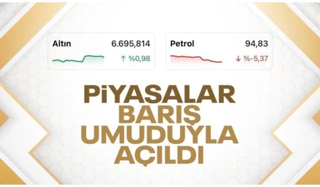 Barış umutları arttı! Altında yükseliş, petrolde düşüş yaşandı