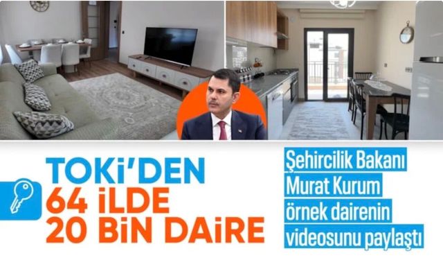 Murat Kurum, 20 bin konut kampanyasındaki evlerden birini paylaştı