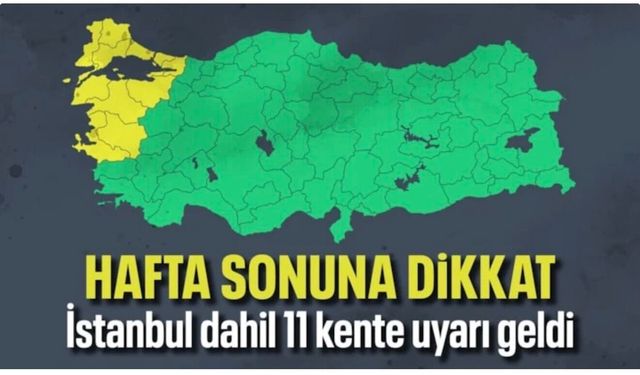 İstanbul dahil 11 kente sarı uyarı: Rüzgar kuvvetli esecek