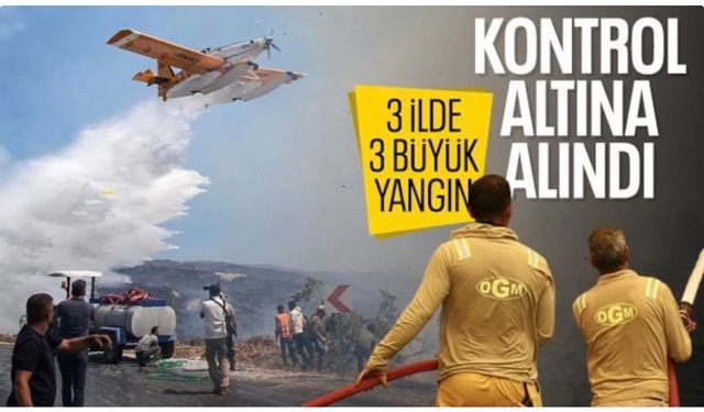 İbrahim Yumaklı duyurdu: 3 noktada yangınlar tamamen kontrol altında