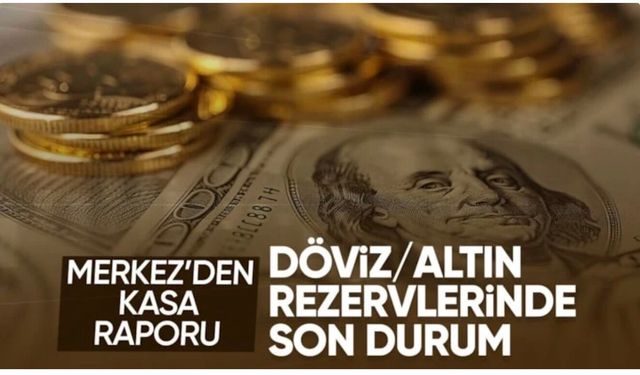 Merkez Bankası'nın toplam rezervleri 164,4 milyar dolara yükseldi