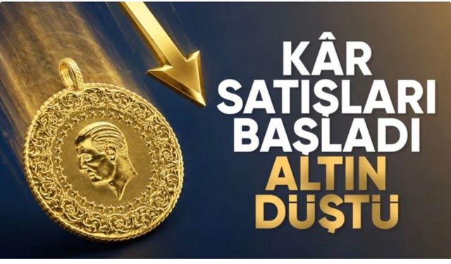 Altında yükselişin ardından kâr satışları başladı