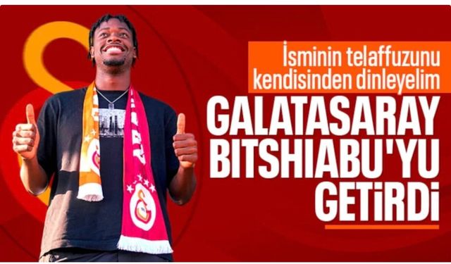 Galatasaray, El-Chadaille Bitshiabu transferini KAP'a bildirdi: İstanbul'a geldi