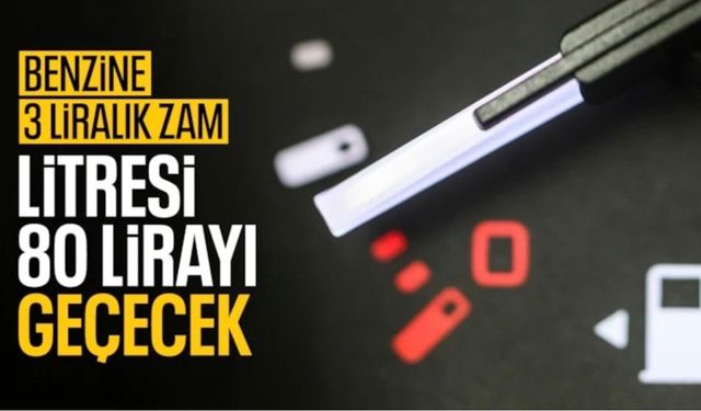 Benzine zam geliyor