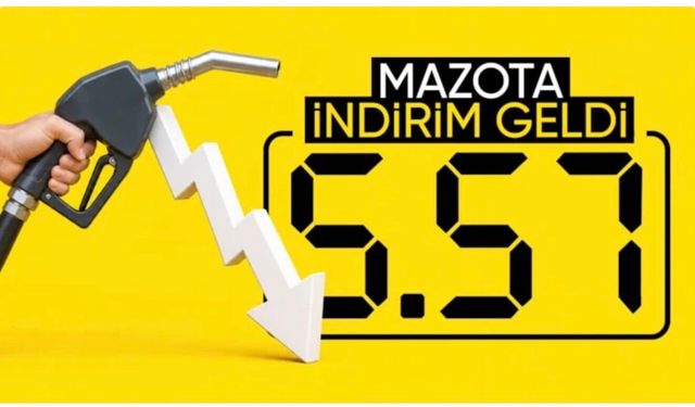 Motorine 5 lira 57 kuruş indirim
