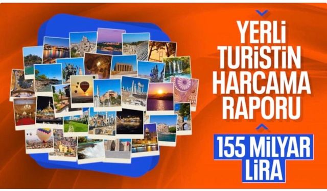 Yerli turistler ikinci çeyrekte 155 milyar lira harcadı
