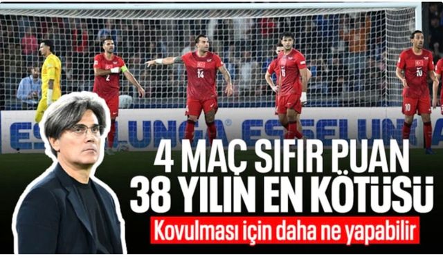 38 yıl sonra bir ilk: A Milli Takım'da tarihi düşüş!