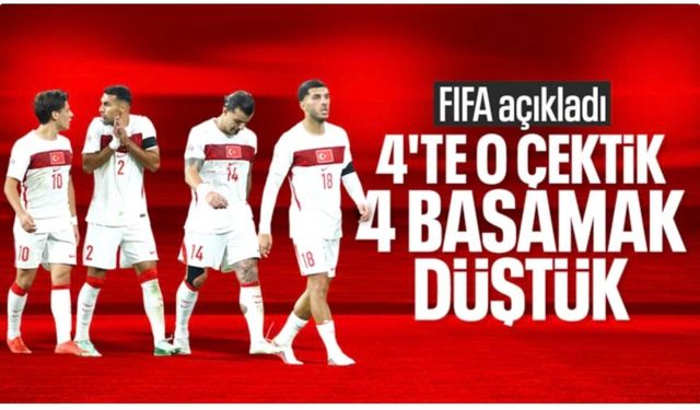 A Milli Takım'ın, FIFA sıralamasındaki yeri belli oldu