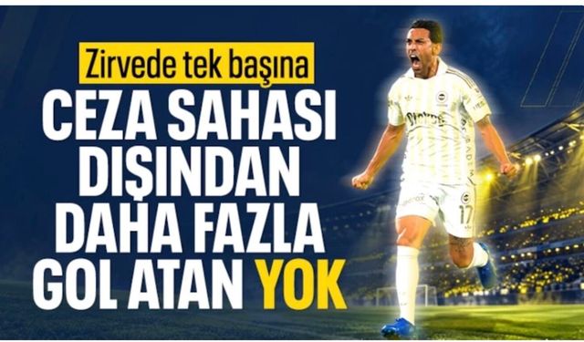 İrfan Can Kahveci Süper Lig'de zirvede: Ceza sahası dışından rakipsiz