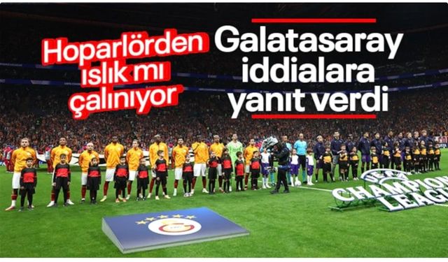 Galatasaray'da hoparlörden ıslık çalındığı iddialarına yanıt geldi