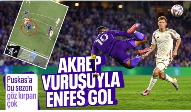 Orlando City forması giyen Martin Ojeda'dan harika topuk golü