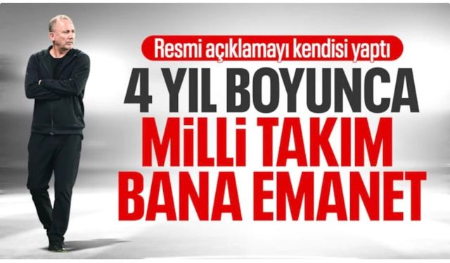 Sergen Yalçın, A Milli Takım'ı resmen açıkladı