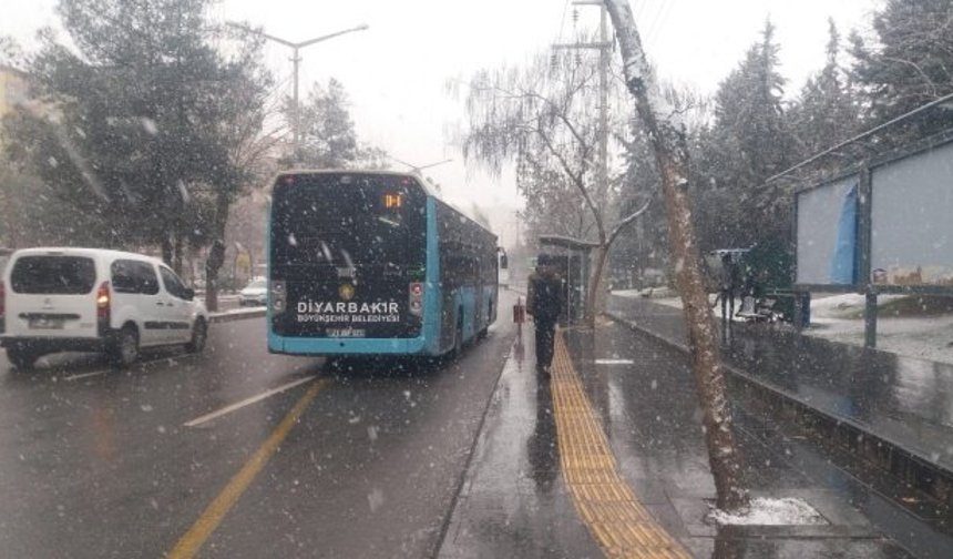 Diyarbakır beyaza büründü