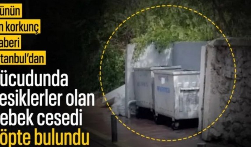 İstanbul'da çöpte vücudunda yanık ve kesikler olan bebek cesedi bulundu