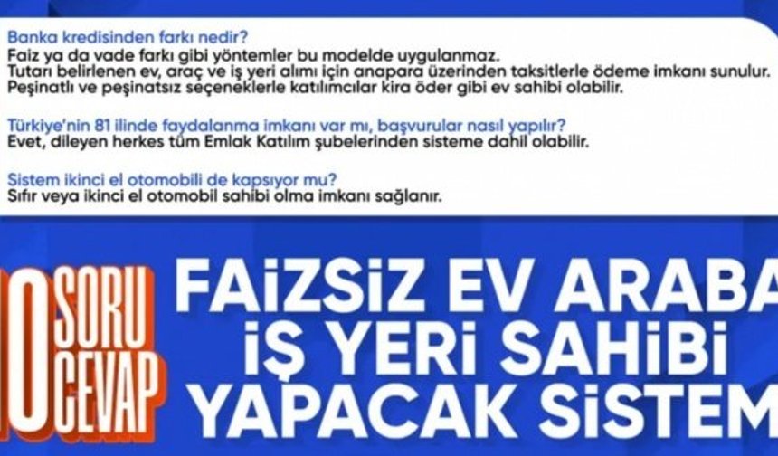 Murat Kurum açıkladı: 10 soruda Emlak Katılım Tasarruf Finansman nedir?