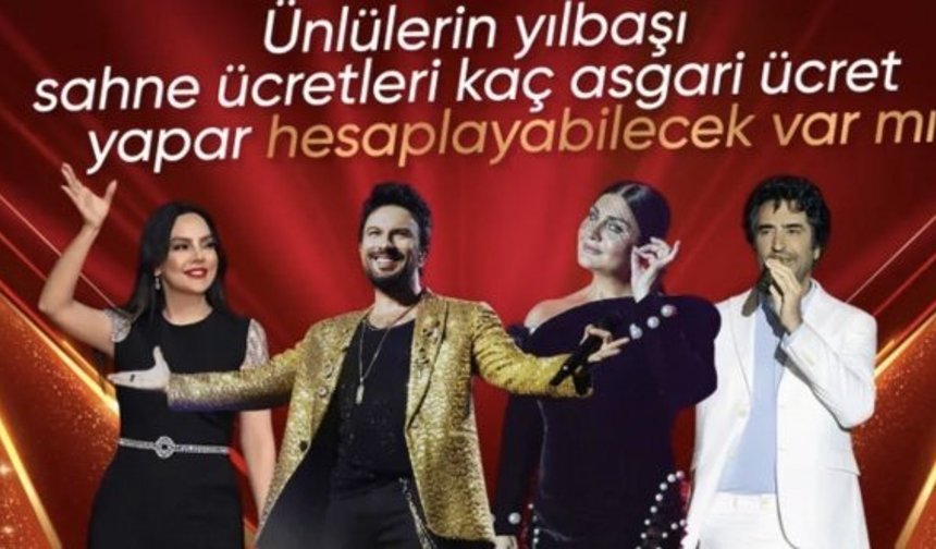 Ünlülerin yılbaşı sahne ücretleri belli oldu