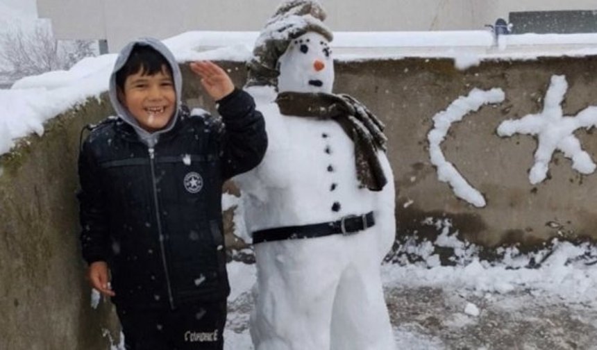 Diyarbakır’ın en güzel kardan adamları yarıştı