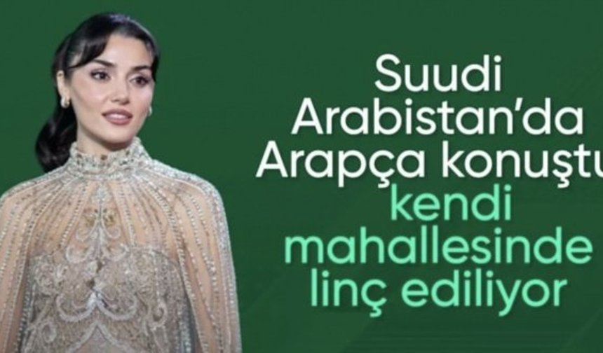 Hande Erçel Suudi Arabistan'da düzenlenen Joy Awards Ödül Töreni'nde Arapça konuştu