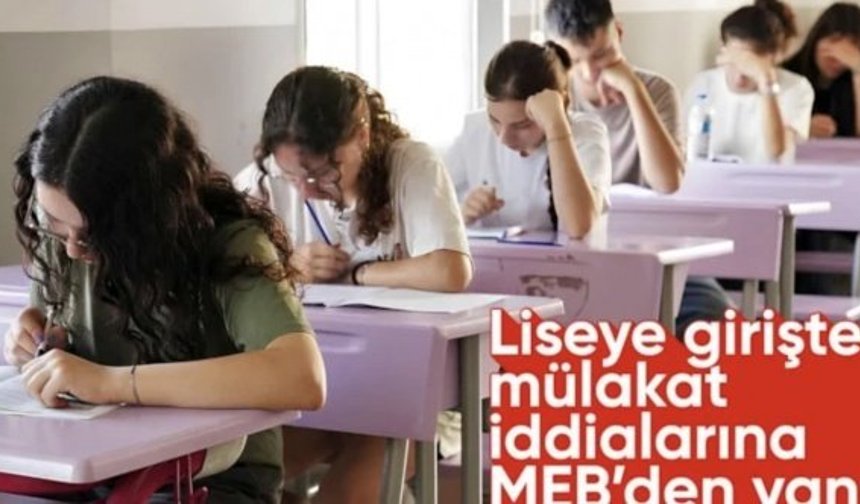 MEB’den liselere giriş iddialarına net yanıt