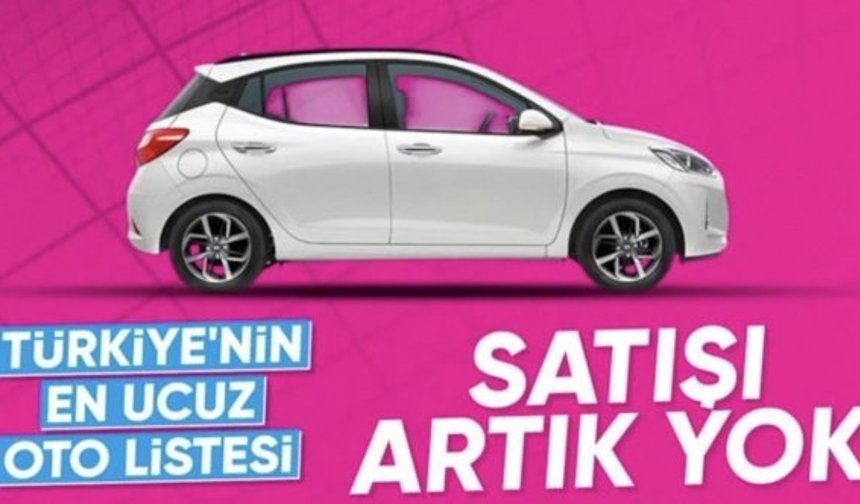 Türkiye'de satılan en ucuz otomobillerden biriydi: Hyundai i10 satışları durduruldu