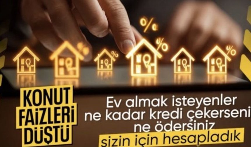 Konut kredisi faizi geri çekildi