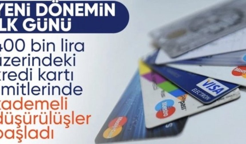 Kredi kartı limitlerinde yeni dönem bugün başladı