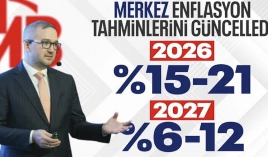 SON DAKİKA: TCMB’nin 2026 sonu enflasyon orta tahmini: Yüzde 16