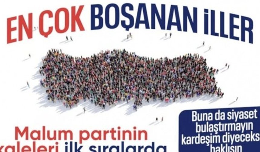TÜİK verileri: Boşanma oranı en yüksek şehir İzmir, en düşük Hakkari