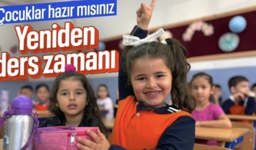 Yarıyıl tatilinde son gün: Okullarda ilk ders zili yarın çalacak