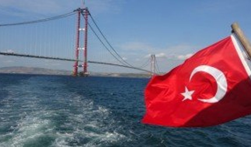 1915 Çanakkale Köprüsü 318 metre yükseklikten görüntülendi