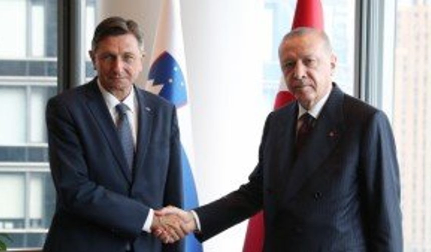 Cumhurbaşkanı Erdoğan, Slovenya Cumhurbaşkanı Pahor ile bir araya geldi
