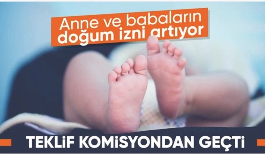 TBMM'de kabul edildi: Anne ve babaların doğum izni artıyor