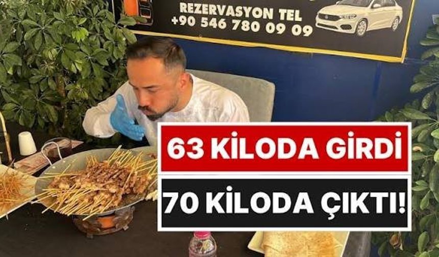 Ödül 2 milyon 400 bin liraydı! 63 kilo ile başladı, 70 kiloyla bitirdi