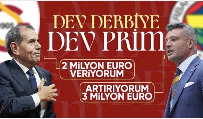 Dev derbi öncesi Fenerbahçe ve Galatasaray galibiyet primlerini belirledi