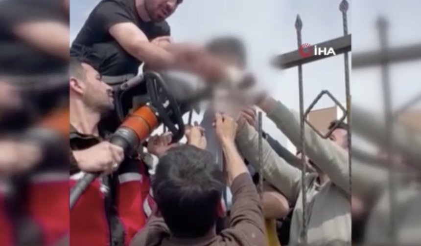 Diyarbakır'da demir korkuluk saplandı