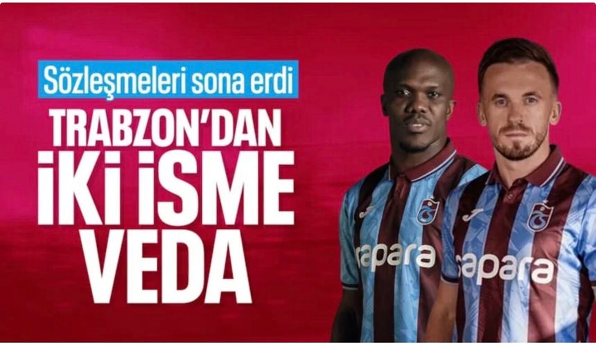 Trabzonspor'da iki ayrılık birden: Nwakaeme ve Edin Visca'ya veda